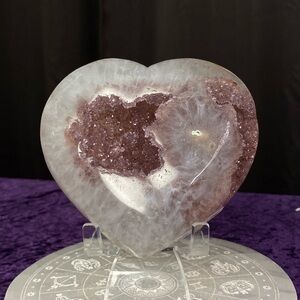 Pink Sugar Stalactite Amethyst Heart 💓🌸💓